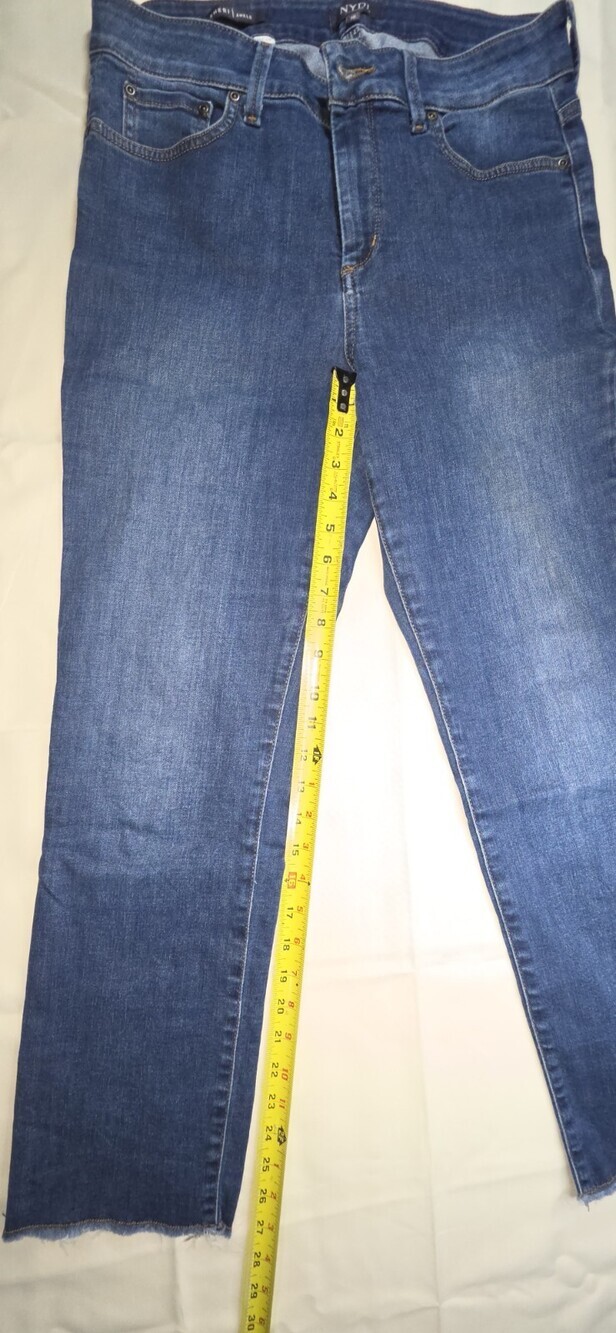 NYDJ Sheri Women's Slim Fit Ankle Jeans Blue Size 10 Lift Tuck Sku 241